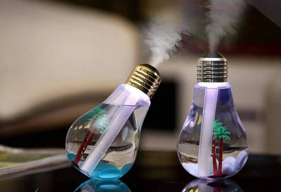 light-up incense burner shaped like a bulb