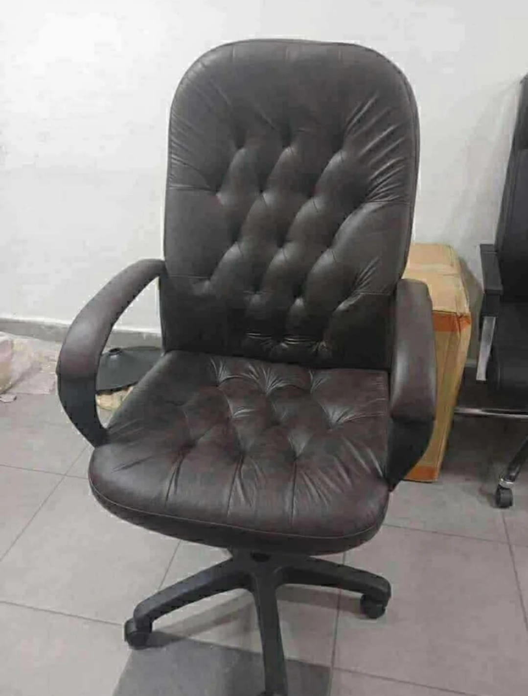 Premium Turkish Leather Office Chair with Exceptional Comfort