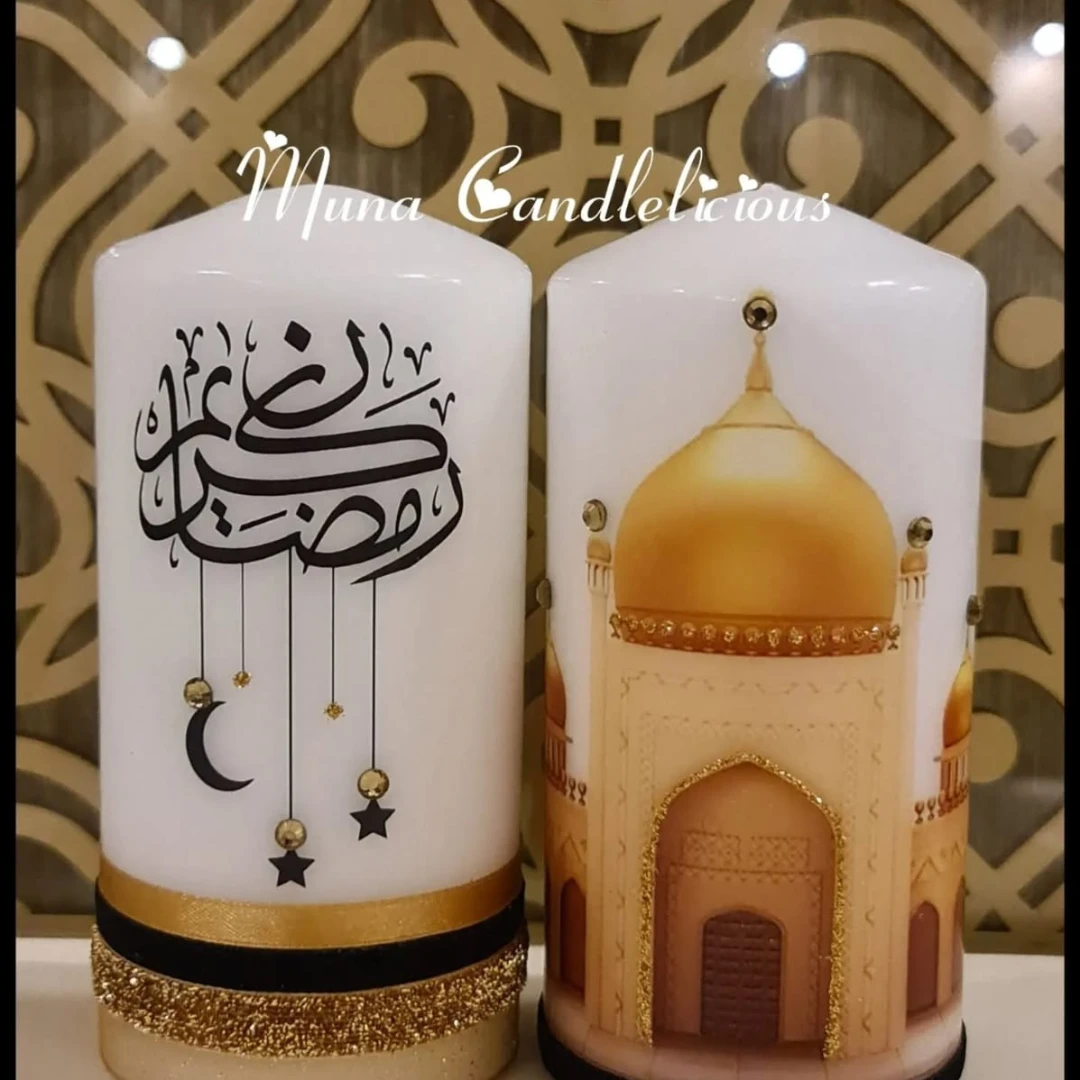 Candlelicious Two-Candle Set – Warm Ramadan Vibes ✨🕯️