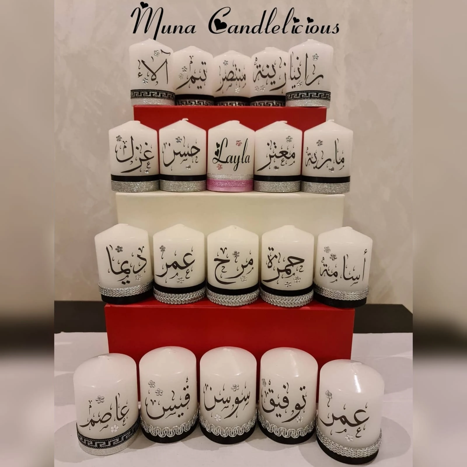 Mini Decorative Candles – 8 cm Height × 5.5 cm Diameter – Minimum Order: 6 Candl