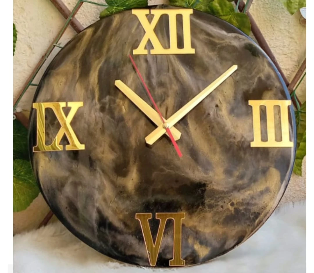 Handmade Wall Clock – Unique Design, 35 cm Diameter