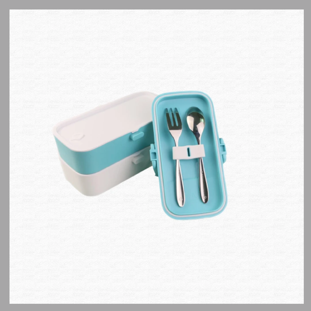 Lock Back Blue Reusable Food Storage Box – Airtight, Microwave Safe, Leak Proof 