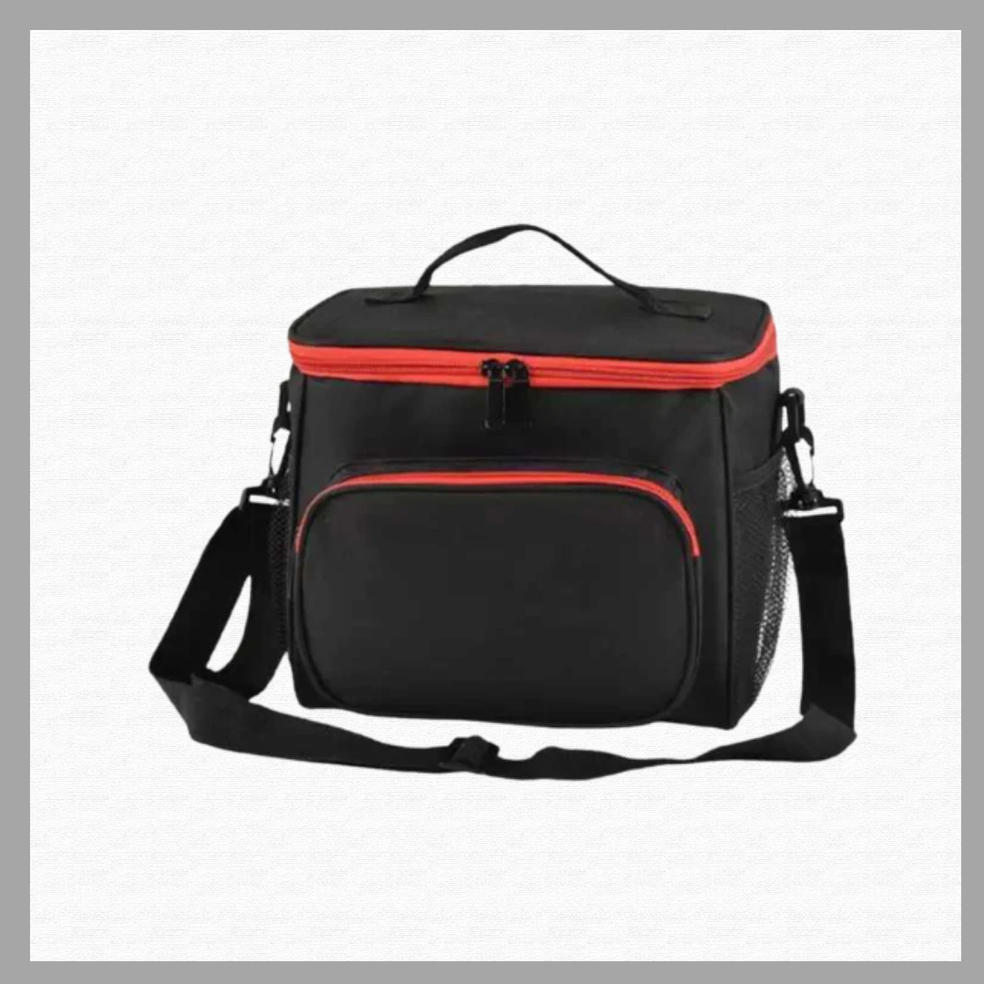 Insulated Black Travel Lunch Bag – High-Quality, Portable, Thermal Insulation fo