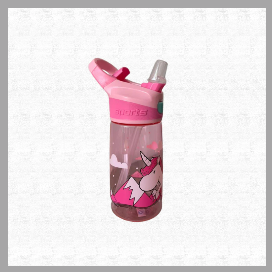 Tritan Unicorn Water Bottle With Straw – BPA-Free, Leak-Proof, Durable Design, 4