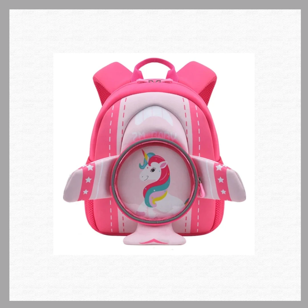 Unicorn Kindergarten Backpack - Neoprene Cartoon Backpack for Kids
