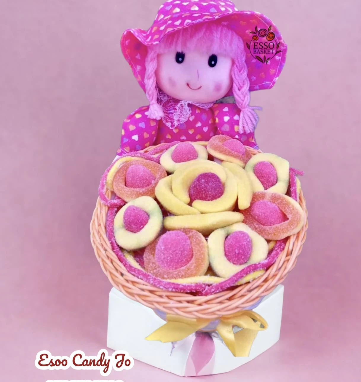 Candy Doll with Basket – A Touch of Sweetness and Cuteness in One! 🍬❤️