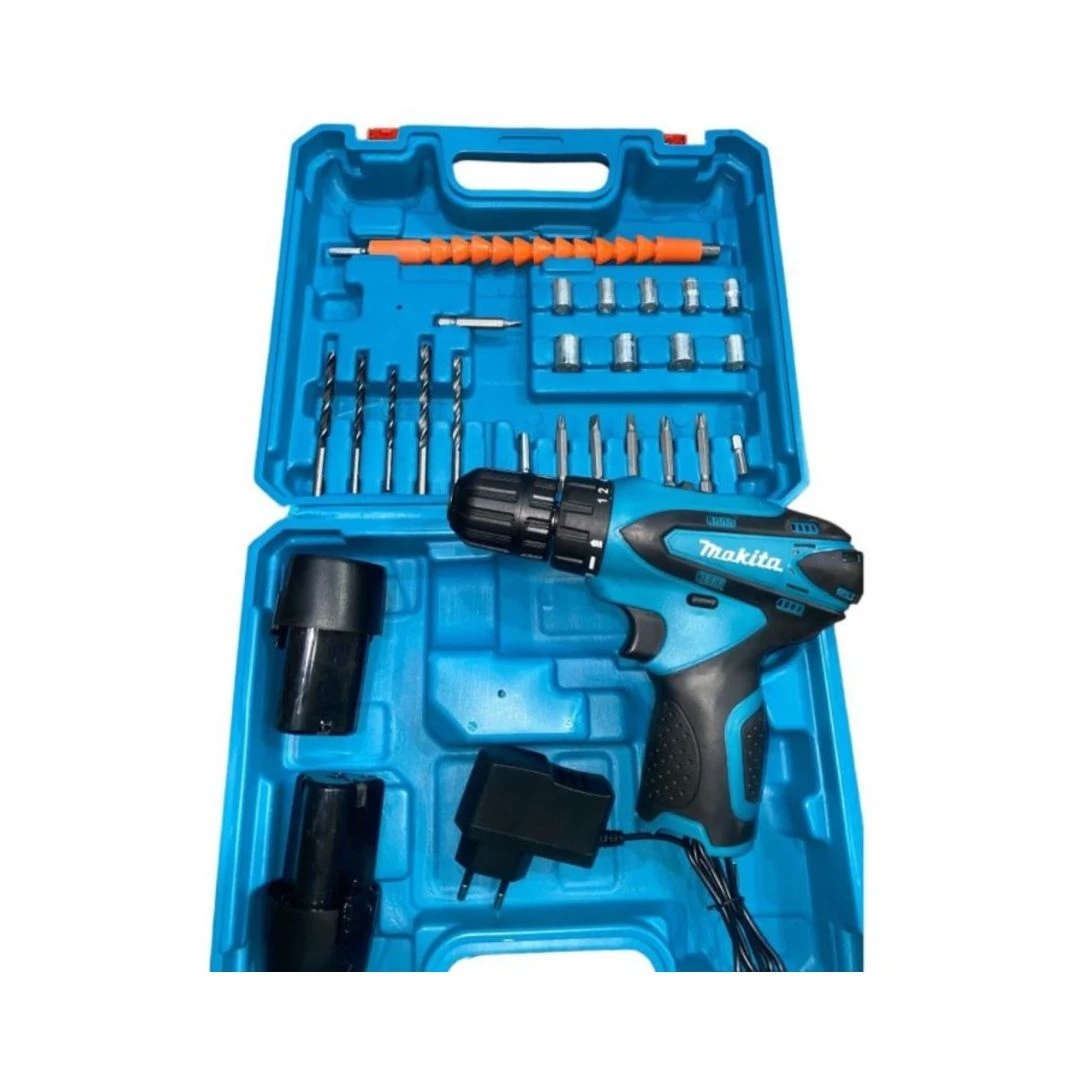 🔧 Makita Cordless Drill Set – 2 Batteries | Multi-Speed | Powerful Motor | Compl