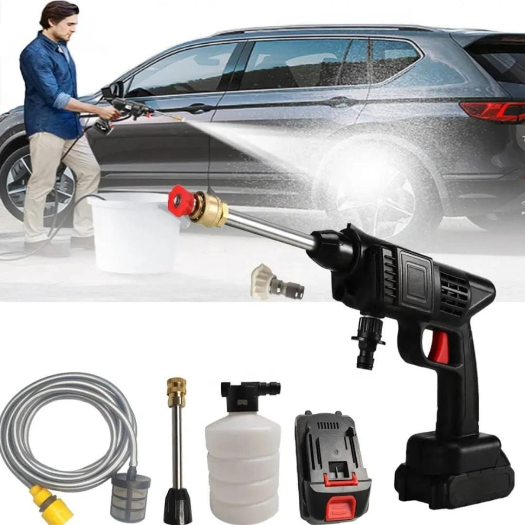 💦 Cordless Pressure Washer – Portable Power Cleaner for Cars, Bikes, Windows & G