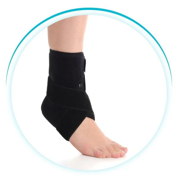 Standard Ankle Brace – Neoprene Compression Support with Figure-8 Strap for Spra