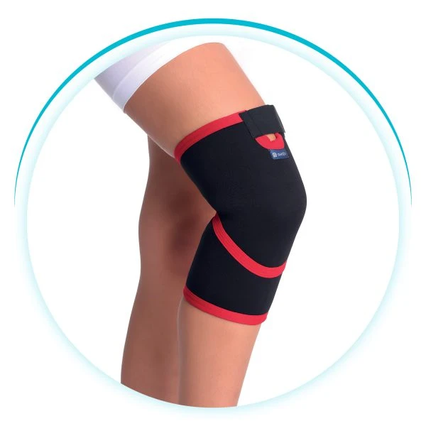 Basic Knee Brace – Neoprene Support with Adjustable Velcro Strap for Joint Relie