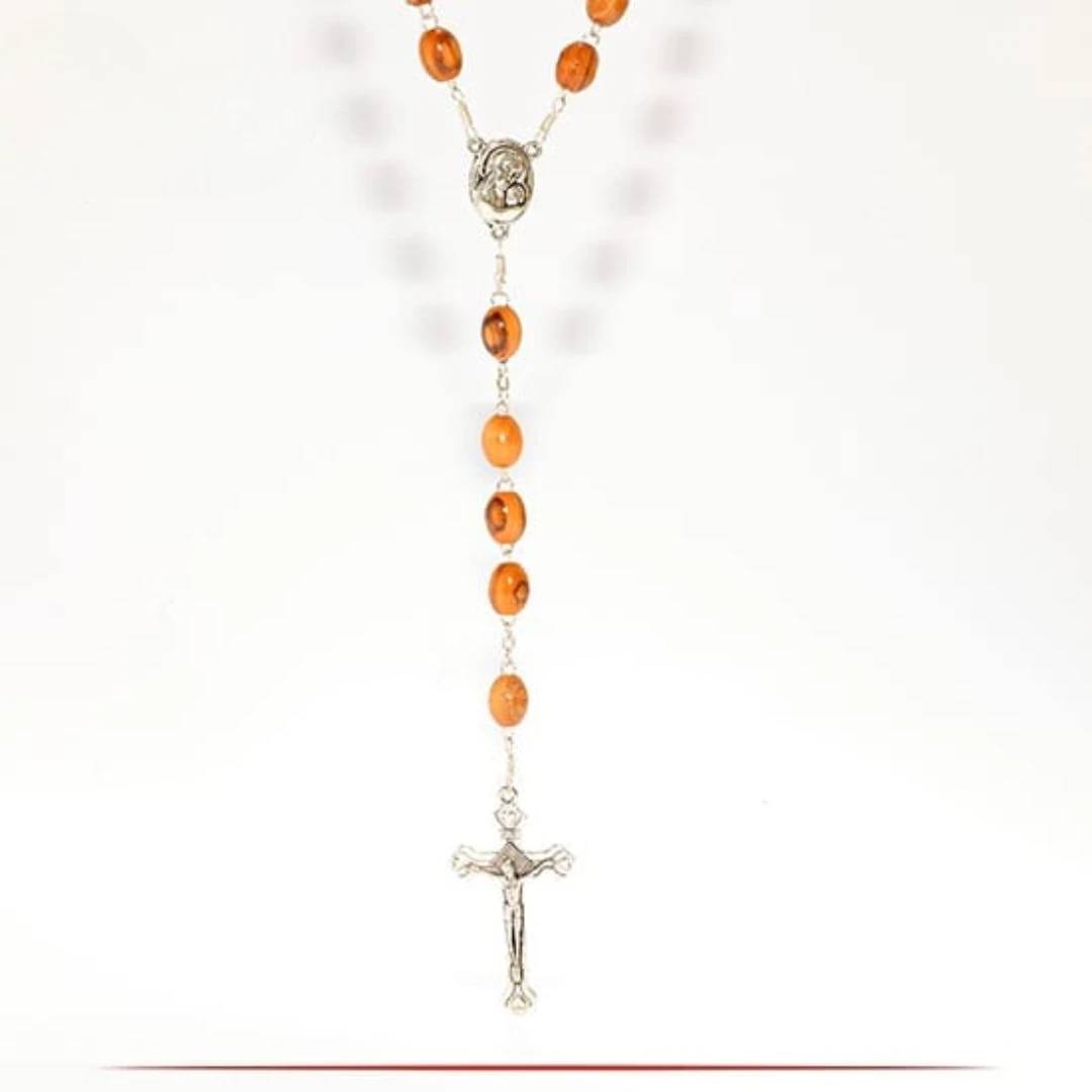 Olive Wood Prayer Beads – Two Distinct Styles with Bethlehem Soil and Holy Water