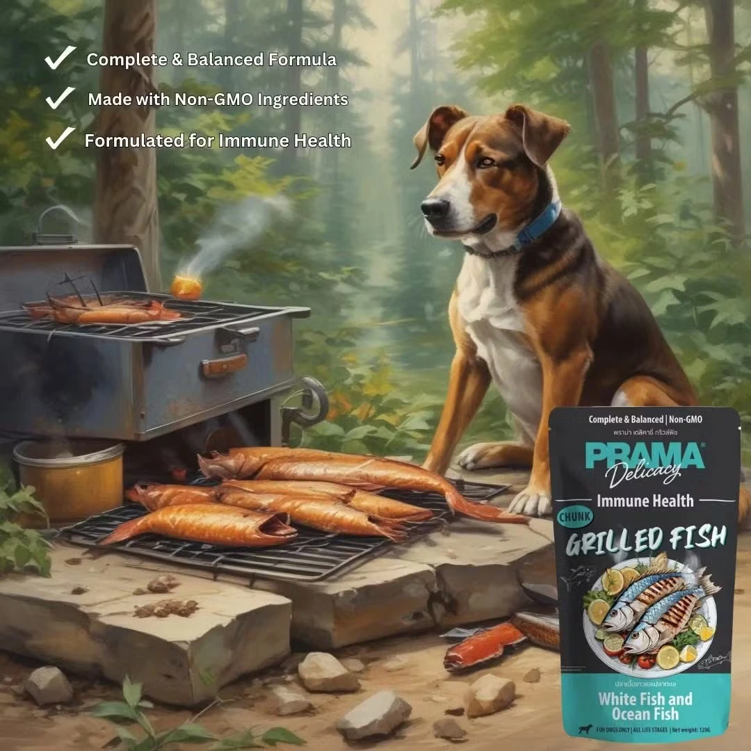 Prama Dog Wet Food 120g Immune Health Grilled Fish