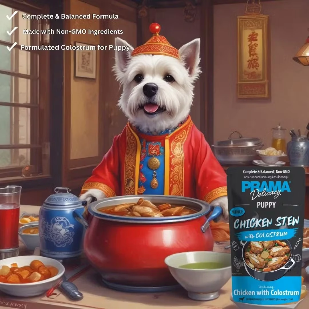 Prama Dog Wet Food 120g Puppy Chicken Stew