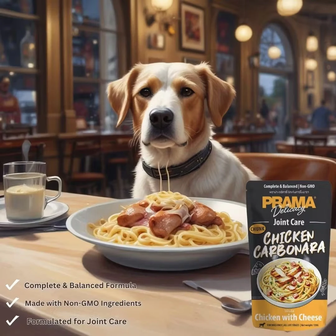 Prama Dog Wet Food 120g Joint Care Chicken Carbonara