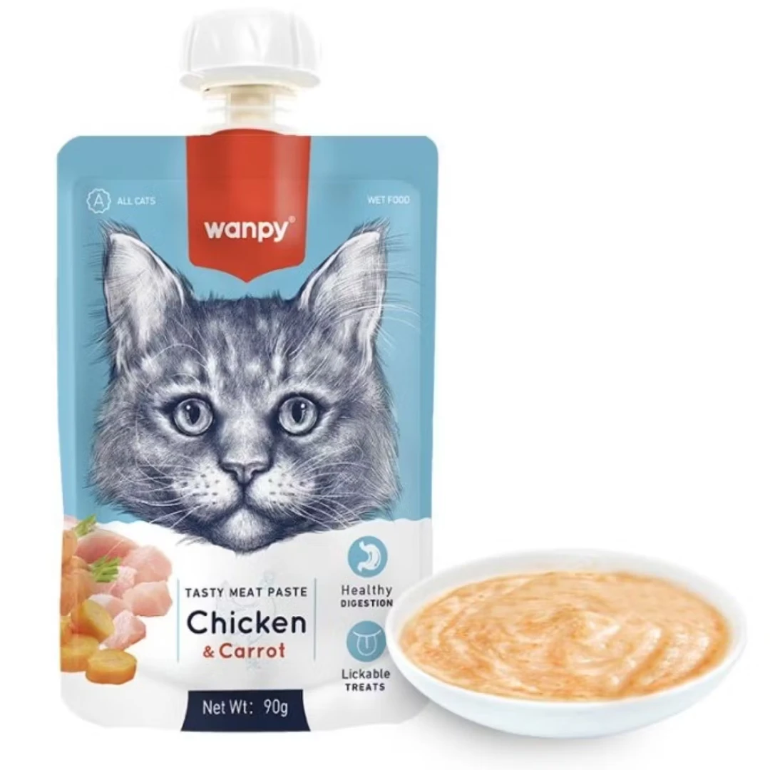 Wanpy Chicken Carrot Cat Treat Food 90 g
