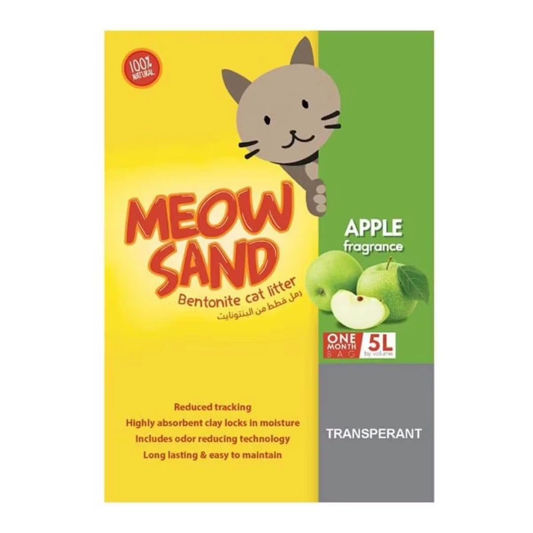 Meow Sand Cat Litter 5L Apple Flavor