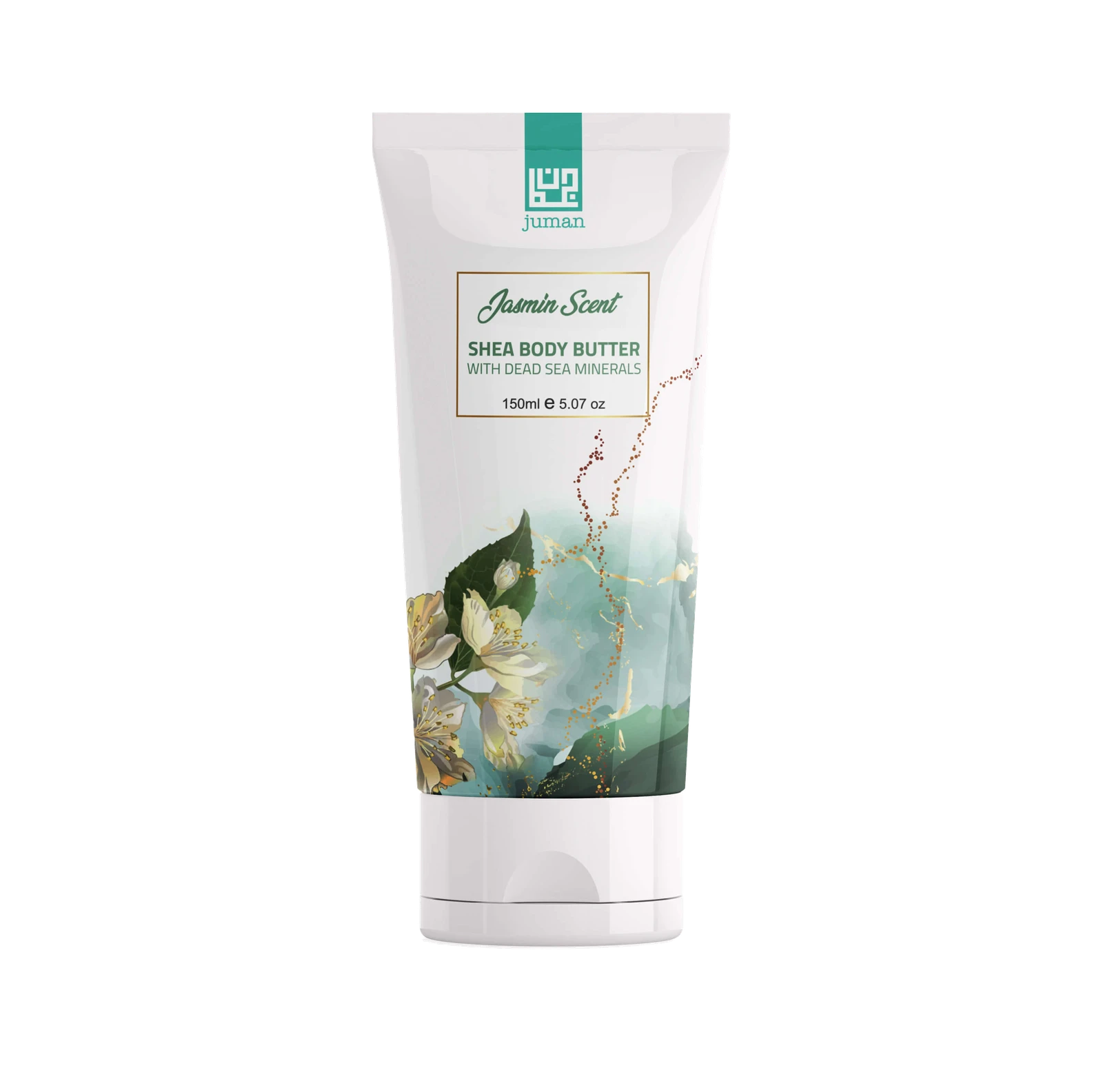 Jasmine Scented Shea Body Butter with Dead Sea Salts – 1 Jar – Deep Moisturizing