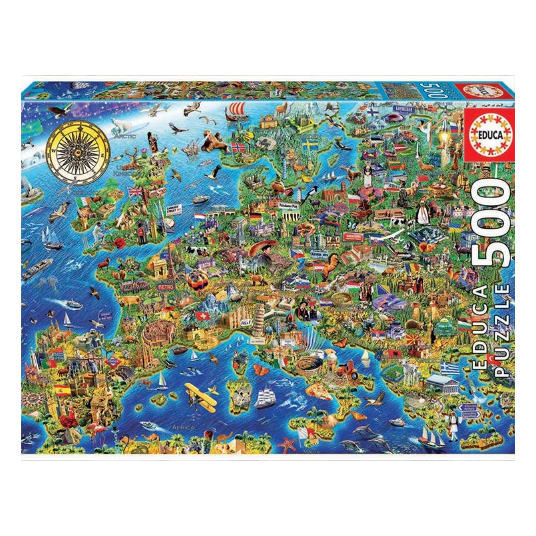 Crazy-european-map 500pcs