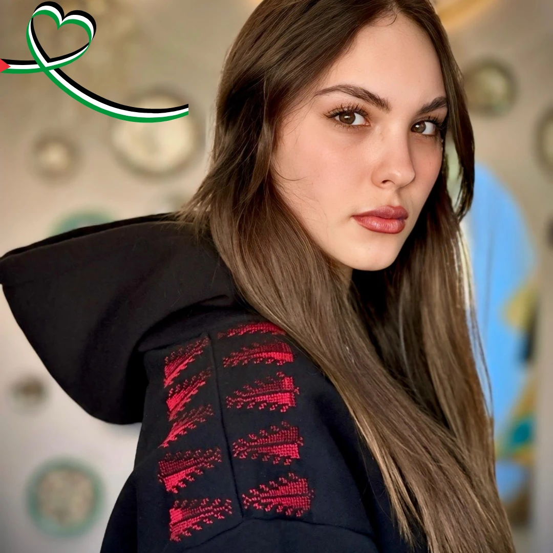 Hand-Embroidered Hoodie – Tailored Fit with Perfect Body Flow – Handmade in Jeru