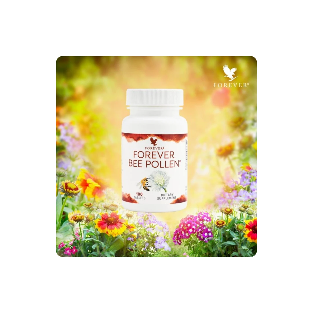 🍯 Forever® Bee Pollen – 100 Tablets | Natural Dietary Supplement for Energy & Im