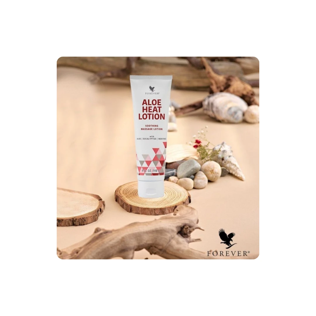 Forever Aloe Heat Lotion – Soothing Heat Massage Cream with Aloe Vera for Muscle