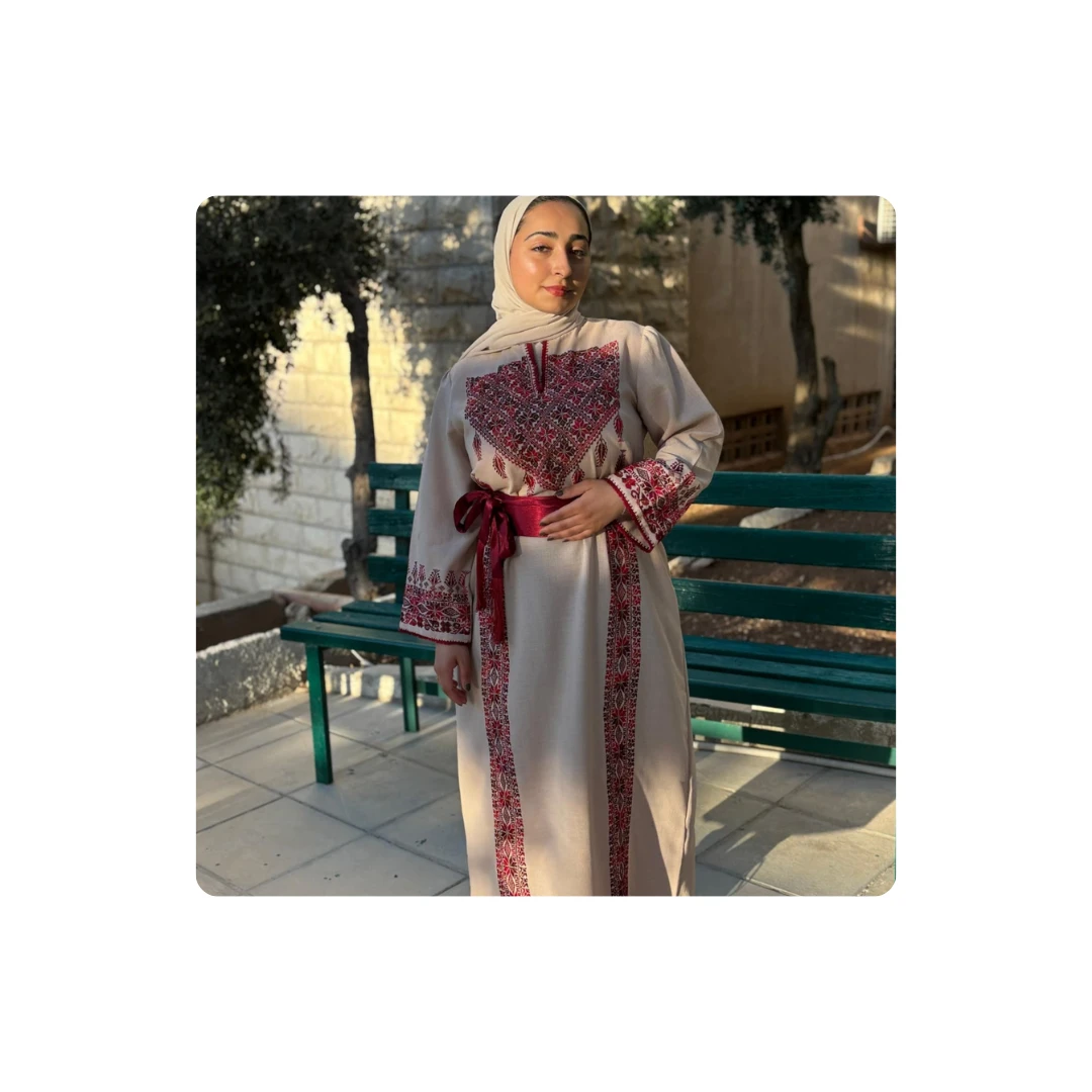 Authentic Hand-Embroidered Palestinian Thobe – Pre-loved, Excellent Condition