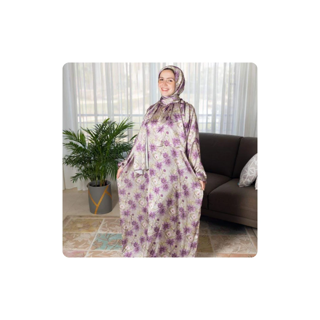 🕌✨ Premium Satin Silk Prayer Outfit – Comfort & Elegance in Every Prayer