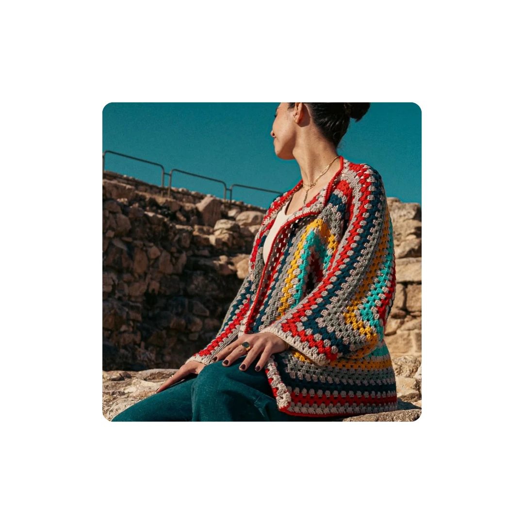 Handmade Crochet Jacket – Stylish & Unique Design