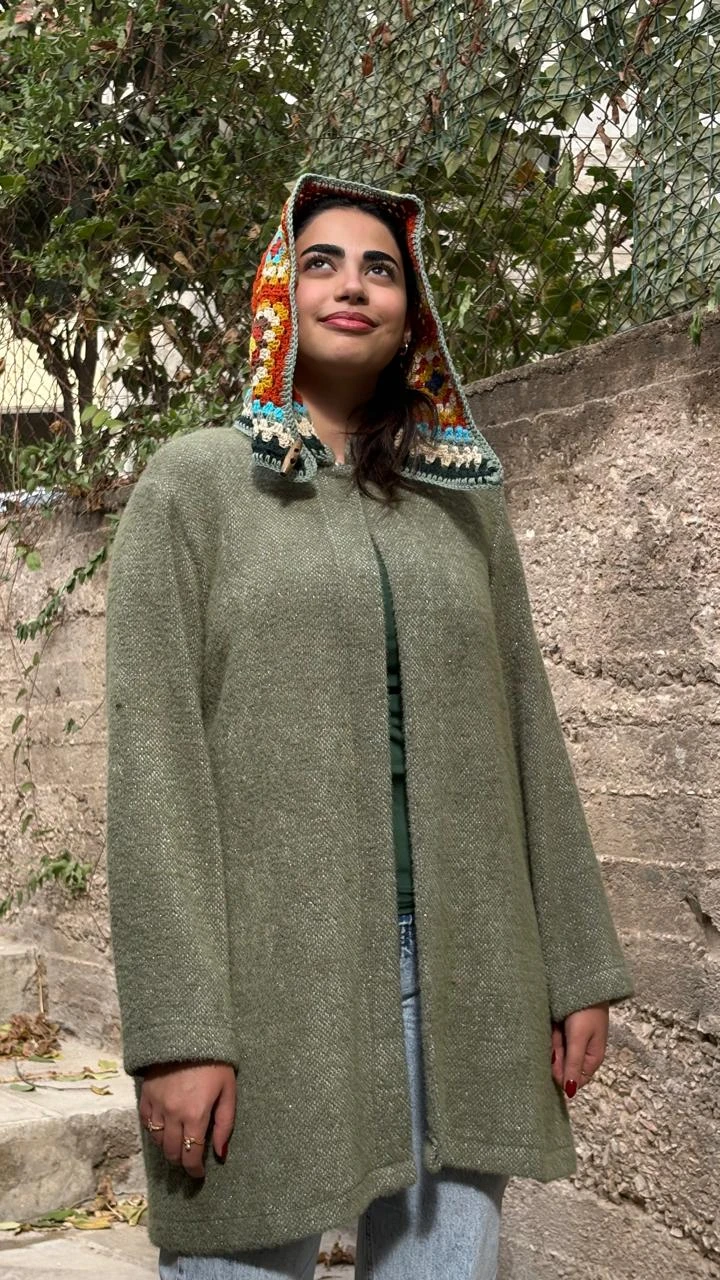 Patchwork Charm Hooded Coat – Statement & Handcrafted Design