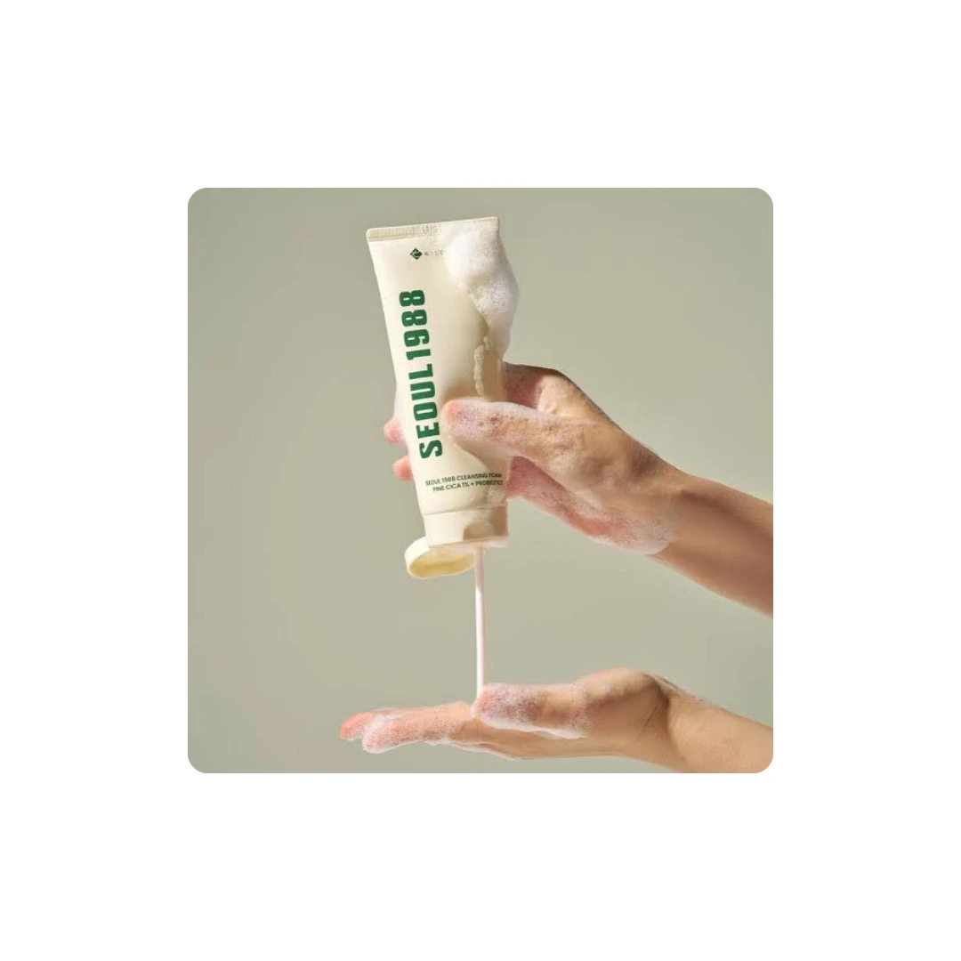 🌿 K-SECRET Seoul 1988 Cleansing Foam – Gentle Creamy Cleanser for Deep Purificat