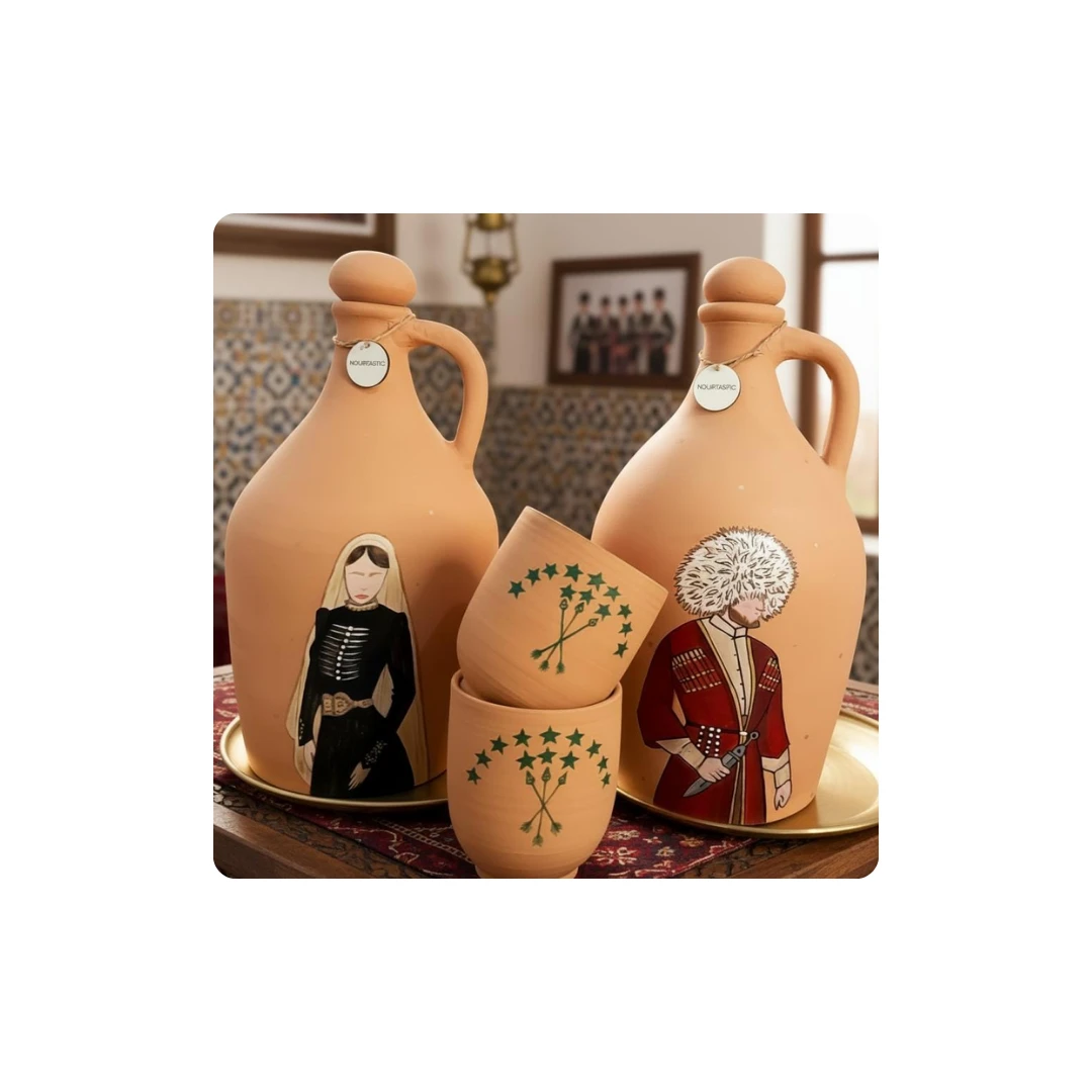 Healthy Clay Water Jug for Natural Water Purification – 2 Liter Capacity with Cu