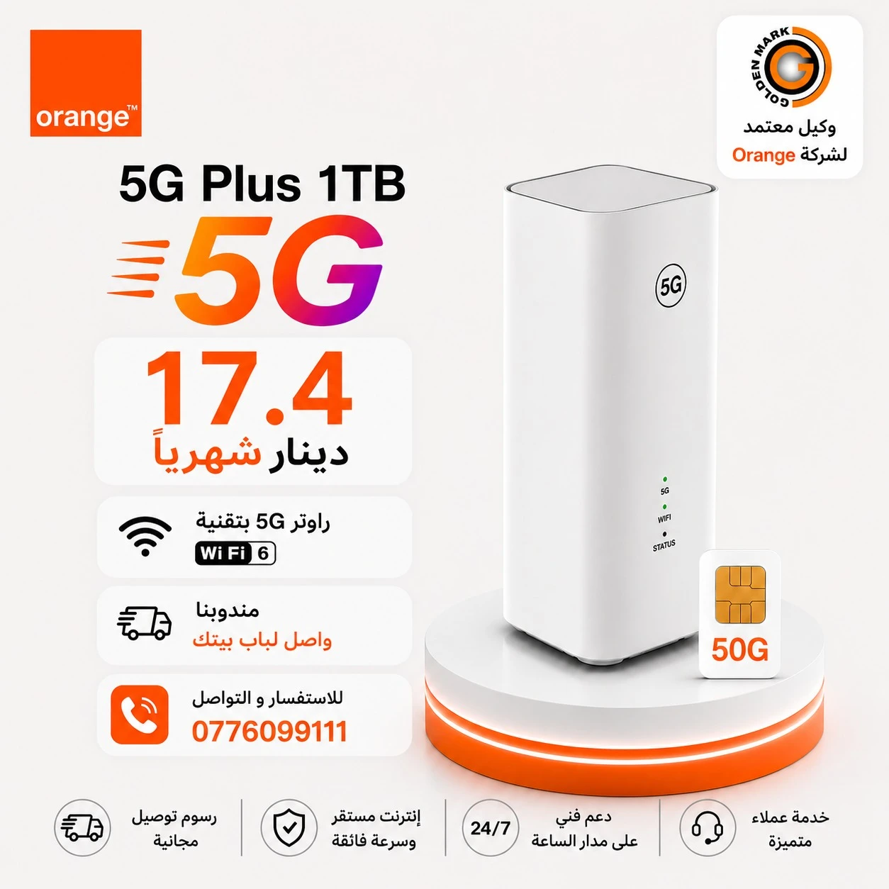 Orange 5G Plus 1TB – Ultra-Fast 5G Internet for Home & Business