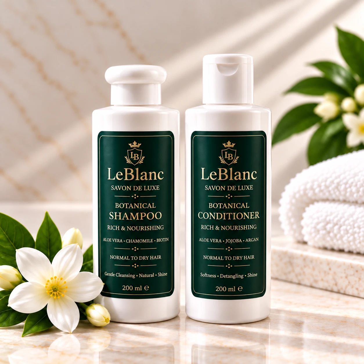LeBlanc Botanical Hair Duo – Shampoo & Conditioner | 200 ml Each